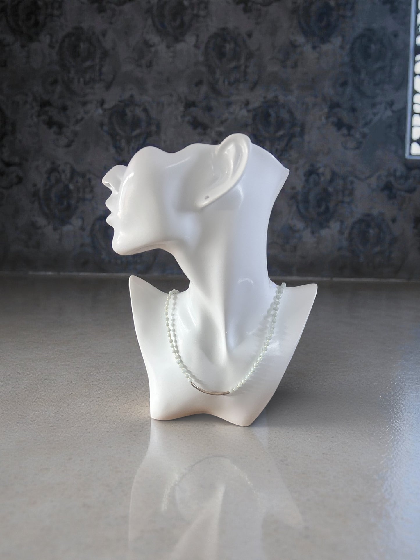 Vintage style amazonite gemstone necklace