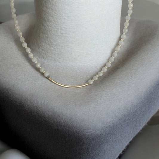 Vintage style amazonite gemstone necklace